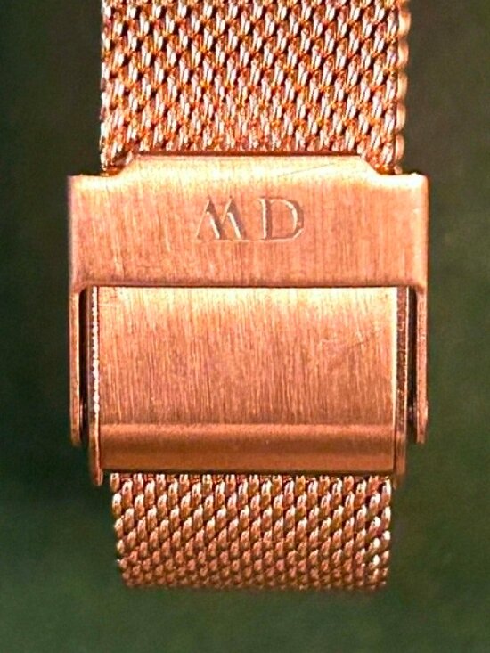 DANIEL WELLINGTON Petite Evergold 36 Quartz Watch Black Dial Slim Mesh Strap main image 10